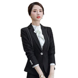 Womens Autumn Uniform Designs Formal Style Office Lady Bussiness Attire Work Suit