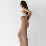 Maddy Euphoria Outfits Ruffled Slim-Fit Sexy Beach Skirt Women's Dress