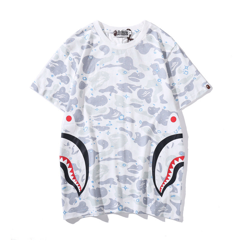 WGM Shirt Spring and Summer Printed T-shirt Casual Short Sleeve
