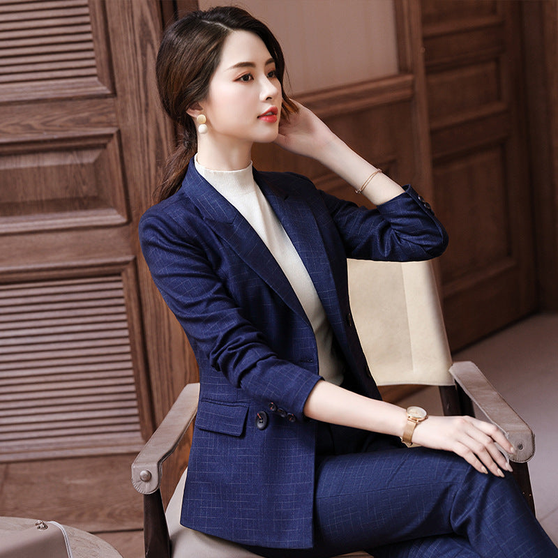Womens Autumn Uniform Designs Formal Style Office Lady Bussiness Attire Work Suit
