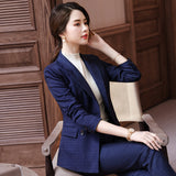 Womens Autumn Uniform Designs Formal Style Office Lady Bussiness Attire Work Suit