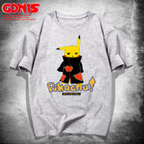 Men and Women Pokemon Pikachu T Shirt Y Pikachu Short Sleeve T-shirt