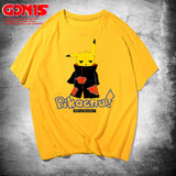 Men and Women Pokemon Pikachu T Shirt Y Pikachu Short Sleeve T-shirt