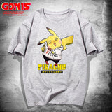 Men and Women Pokemon Pikachu T Shirt Pikachu Joint Name Short Sleeve T-shirt