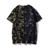 WGM Shirt Color Matching Printed T-shirt Men's Casual Camouflage Short Sleeve