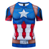 Marvel T Shirt Marvel Captain America Clothes Avengers 4 Scale Combat Clothes Marvel T-shirt