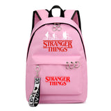 Stranger Things Backpack Printed Preppy Style Backpack Ribbon Bag Student Schoolbag Girl