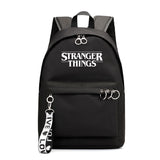 Stranger Things Backpack Printed Preppy Style Backpack Ribbon Bag Student Schoolbag Girl