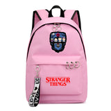 Stranger Things Backpack Printed Preppy Style Backpack Ribbon Bag Student Schoolbag Girl