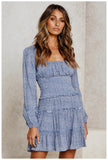 Milkmaid Dresses Off-Neck Ruffle Summer Sexy Dress
