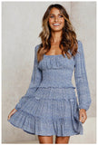 Milkmaid Dresses Off-Neck Ruffle Summer Sexy Dress