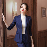 Womens Autumn Uniform Designs Formal Style Office Lady Bussiness Attire Work Suit