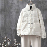 Women Winter Coat Puffer Jacket Down Coat Winter Stand Collar Lightweight White Duck Down Jacket Coat for Women