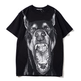 GVC T Shirt Bulldog Pattern Pure Cotton Loose Short Sleeve T-shirt Men