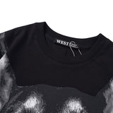 GVC T Shirt Bulldog Pattern Pure Cotton Loose Short Sleeve T-shirt Men