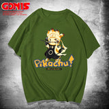 Men and Women Pokemon Pikachu T Shirt Anime Union Ming Bao Cute Loose