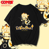 Men and Women Pokemon Pikachu T Shirt Anime Union Ming Bao Cute Loose