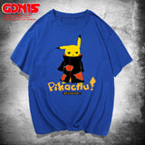 Men and Women Pokemon Pikachu T Shirt Y Pikachu Short Sleeve T-shirt