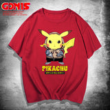 Men and Women Pokemon Pikachu T Shirt Pikachu Short Sleeve T-shirt