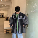Men Denim Jacket Men's Coat Autumn Loose Top Spring and Autumn