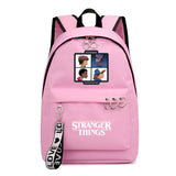 Stranger Things Backpack Printed Preppy Style Backpack Ribbon Bag Student Schoolbag Girl