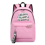 Stranger Things Backpack Printed Preppy Style Backpack Ribbon Bag Student Schoolbag Girl