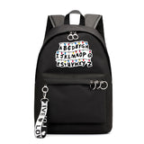 Stranger Things Backpack Printed Preppy Style Backpack Ribbon Bag Student Schoolbag Girl