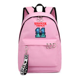 Stranger Things Backpack Printed Preppy Style Backpack Ribbon Bag Student Schoolbag Girl