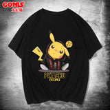 Men and Women Pokemon Pikachu T Shirt Pikachu Short Sleeve T-shirt