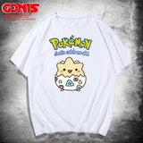 Men And Women Pokemon Pikachu T Shirt Pikachu Short Sleeve T-shirt For Men And Women