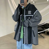 Men Denim Jacket Men's Coat Autumn Loose Top Spring and Autumn