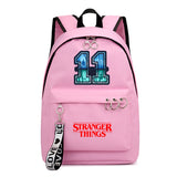 Stranger Things Backpack Printed Preppy Style Backpack Ribbon Bag Student Schoolbag Girl