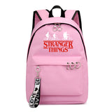Stranger Things Backpack Printed Preppy Style Backpack Ribbon Bag Student Schoolbag Girl