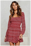 Milkmaid Dresses Off-Neck Ruffle Summer Sexy Dress