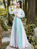 Chinese Traditional Dress Waist-High Ruqun Embroidered Large Dress