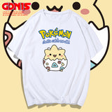 Men And Women Pokemon Pikachu T Shirt Pikachu Short Sleeve T-shirt For Men And Women