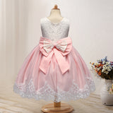 Toddler Girls Sequin Gown Dress Baby Princess Dress One Year Old Celebration Dress Bow Lace Dress Baby Dresses