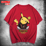 Men and Women Pokemon Pikachu T Shirt Pikachu Short Sleeve T-shirt