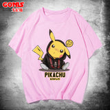 Men and Women Pokemon Pikachu T Shirt Pikachu Short Sleeve T-shirt