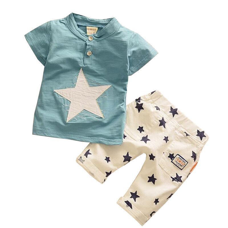 Children Boy Co Ord Short Sleeve Shorts 2 Piece Set