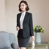 Womens Autumn Uniform Designs Formal Style Office Lady Bussiness Attire Work Suit