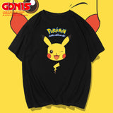 Men and Women Pokemon Pikachu T Shirt Pikachu Short Sleeve T-shirt