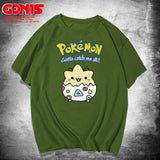 Men And Women Pokemon Pikachu T Shirt Pikachu Short Sleeve T-shirt For Men And Women