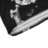 Skull Dress Printed Sheath Slim-Fit Long-Sleeved Dress