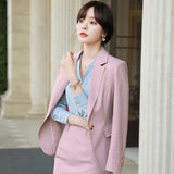 Womens Autumn Uniform Designs Formal Style Office Lady Bussiness Attire Work Suit