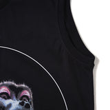 GVC Vest Baboon Pattern Cotton Loose-Fitting Sleeveless Shirt Men