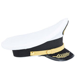 Sailor Hat White Sea Military Crew  Military Cap Captain Hat