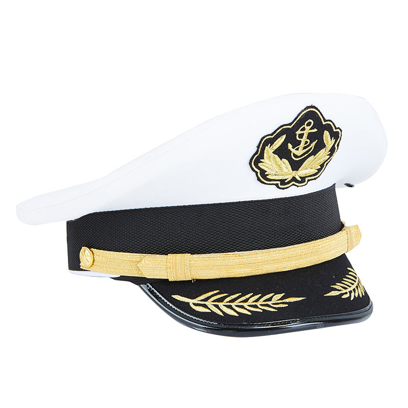 Sailor Hat White Sea Military Crew  Military Cap Captain Hat