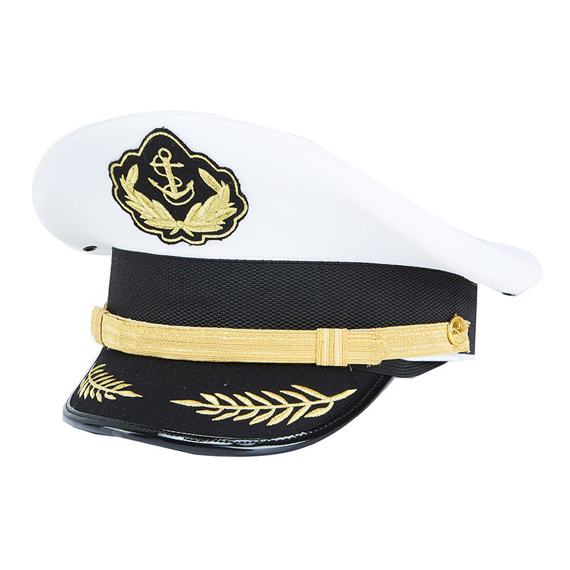 Sailor Hat White Sea Military Crew  Military Cap Captain Hat