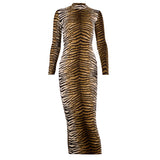 Victoria Beckham Dresses Women's Spring Long Sleeve Printed Dress